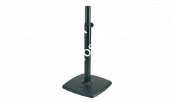 K&M 26795-018-56 дизайнерская стойка под мониторы, чугунное основание 48x48 см, в. от 80 до 135 см, вес 18, 7 кг, чёрный - фото 83170