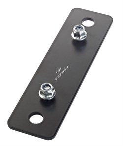 K&M 24358-000-55 универсальная монтажная платформа 115 mm - M10, сталь, чёрная - фото 83213