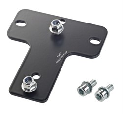 K&M 24359-000-55 универсальная монтажная платформа с разъёмами 70-76.2 мм - M6 шурупы для монтажа, черная - фото 83215