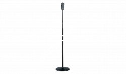 K&M 26085-300-55 микрофонная стойка, быстрая регулировка высоты от 106 до 179 см, круглое основание, вес 3,8 кг, чёрная - фото 83411