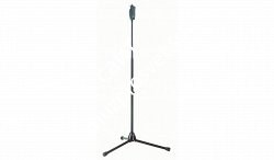 K&M 25680-300-55 складная микрофонная стойка на треноге, регулировка высоты одной рукой, высота 110-182 см, алюминий, черная - фото 83607