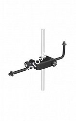 K&M 24050-311-55 адаптер для двух микрофонов на струбцине, сталь, чёрный - фото 83615