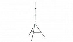 K&M 20800-309-55 микрофонная стойка типа overhead на треноге, выс. от 1,350 до 3,100 мм, разъём 3/8', сталь, чёрная - фото 84041