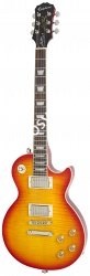 EPIPHONE LES PAUL TRIBUTE PLUS 60's FADED CHERRY BURST электрогитара с кейсом, цвет красный санбёрст - фото 84181