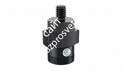 K&M 23910-000-55 Quik Release адаптер для мгновенной смены микрофона на стойке, резьба 3/8, алюминий, чёрный - фото 84192