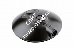 K&M 29377-000-55 настольная микрофонная стойка, XLR разъёмы, кнопка включения, 2 LED индикатора, цинк, чёрная - фото 84473