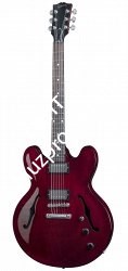 GIBSON MEMPHIS ES-335 STUDIO WINE RED полуакустическая электрогитара с кейсом, цвет красный - фото 84565