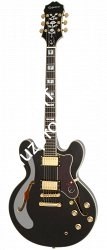EPIPHONE SHERATON II PRO EBONY полуакустическая электрогитара, цвет чёрный - фото 84696