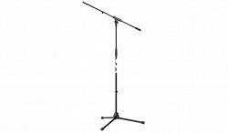K&M 21060-300-55 микрофонная стойка `журавль`, высота 925-1630 мм, длина журавля 805 мм, цинковое основание, вес 3 кг, чёрная - фото 84775