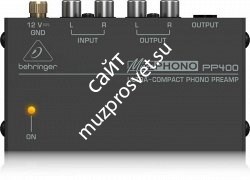 BEHRINGER MICROPHONO PP400 компактный предусилитель для виниловых проигрывателей - фото 85435