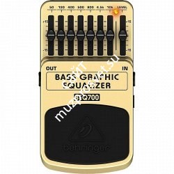 BEHRINGER BASS GRAPHIC EQUALIZER BEQ700 педаль для бас-гитары, 7-полосный эквалайзер - фото 85444