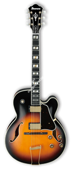 IBANEZ AF200-BS, полуакустическая гитара с кейсом - фото 85564