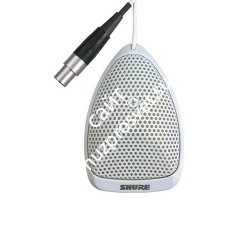 SHURE MX391W/C плоский настольный кардиоидный конференционный микрофон с кабелем (3,6м), белый. - фото 86218
