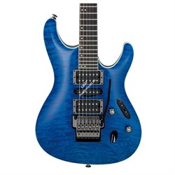 IBANEZ S6570Q-NBL Prestige, электрогитара, цвет полупрозрачный синий, жесткий кейс в комплекте - фото 86303