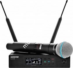 SHURE QLXD24E/B58 P51 710 - 782 MHz вокальная радиосистема с ручным передатчиком BETA58 - фото 86936