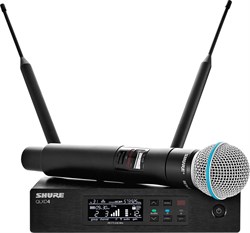 SHURE QLXD24E/B58 P51 710 - 782 MHz вокальная радиосистема с ручным передатчиком BETA58 - фото 86937