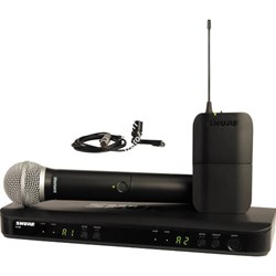 SHURE BLX1288E/CVL M17 662-686 MHz двухканальная радиосистема с ручным передатчиком PG58 и петличным микрофоном CVL-B/C - фото 87003