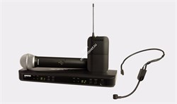 SHURE BLX1288E/P31 M17 662-686 MHz двухканальная радиосистема с ручным передатчиком PG58 и гарнитурой PGA31 - фото 87014