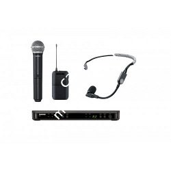 SHURE BLX1288E/SM35 M17 662-686 MHz двухканальная радиосистема с головным микрофоном SM35 и ручным передатчиком SM58 - фото 87024