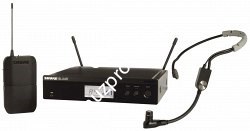 SHURE BLX14RE/SM35 M17 662-686 MHz радиосистема головная с микрофоном SM35. Кронштейны для крепления в рэк в комплекте - фото 87088