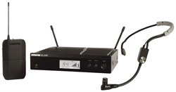 SHURE BLX14RE/SM35 M17 662-686 MHz радиосистема головная с микрофоном SM35. Кронштейны для крепления в рэк в комплекте - фото 87089