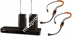 SHURE BLX188E/SM31 M17 662-686 MHz двухканальная радиосистема с двумя головными микрофонами SM31FH - фото 87108