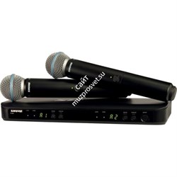 SHURE BLX288E/B58 M17 662-686 MHz двухканальная радиосистема с двумя ручными передатчикакми BETA 58 - фото 87162