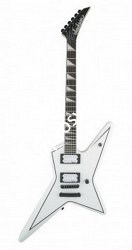 JACKSON GUS G STAR - STN BLK W/WHT PIN Электрогитара, серия Artist Signature - Gus G - фото 87971