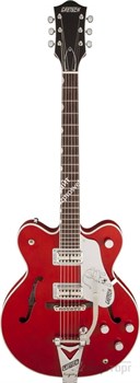 Gretsch G6609TFM PLAYERS EDITION BROADKASTER CENTER BLOCK DOUBLE-CUT BIGSBY Электрогитара полуакустическая, цвет темно-вишневый - фото 89314