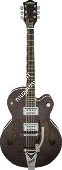 Gretsch G6120SH-TBLK Brian Setzer Hot Rod, Bigsby, TV Jones, Tuxedo Black Электрогитара полуакуст, цв. черный - фото 89362