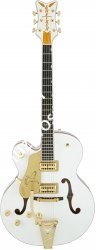 Gretsch G6136TLH-WHT Players Edition Falcon, Bigsby, Left-Handed, Filter'Tron, White Электрогитара, левосторонняя, цвет белый - фото 89411