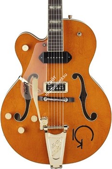 Gretsch G6120LH Eddie Cochran Signature Hollow, Bigsby, Left-Hand, RW, Western Maple Stain Электрогитара п/а, левост.,оранжевый - фото 89423