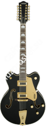Gretsch G5422G-12 Electromatic Hollow Body Double-Cut 12-String, Gld Hw, Black Электрогитара полуакустическая, цвет черный - фото 89453