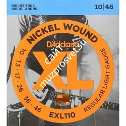 D'ADDARIO EXL110 SET ELEC GTR XL REG LITE Струны для электрогитары Regular Light 10-46 - фото 90547