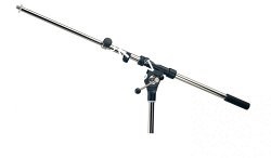 K&M 21110-300-02 верхний узел для микрофонной стойки журавль, раздвижной, от 470 до 770, резьба 3/8', никелированная сталь - фото 90597