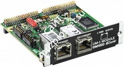 Electro-Voice OM-1 Сетевая аудио карта протокол Dante / Omneo для N8000, до 32 x 32 каналов аудио, Ethernet интерфейс 1 Г/Бит - фото 90608