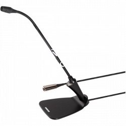 SHURE CVG12D-B/C конденсаторный кардиоидный микрофон на гибком держателе, с подставкой, встроенный преамп, черный, длина 30 см. - фото 91293