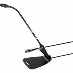 SHURE CVG12DRS-B/C конденсаторный кардиоидный микрофон 12'.2 гибких секции, встроеный преамп, с подставкой, черный, кольцо, mute - фото 91317