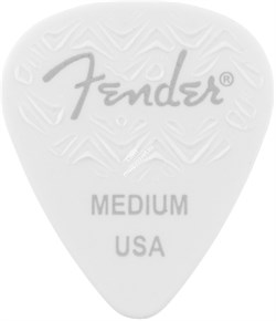 FENDER WAVELENGTH 351 MED 6 PK WHITE Медиаторы (упакованы по 6 шт.), средние - фото 91349