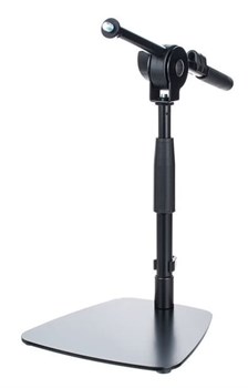 K&M 25995-300-55 настольная микрофонная стойка, регулировка по высоте 285-400мм, длина стрелы 310мм, 4 резиновые ножки - фото 91390