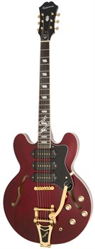 EPIPHONE Riviera Custom P93 WR гитара полуакустическая, цвет Wine Red - фото 91648