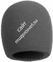 SHURE A58WS-BLK поролоновая ветрозащита для микрофонов PG48/58, SM48/58, Beta58A, 565SD (черная) - фото 91704