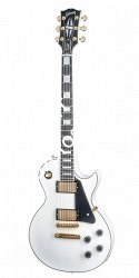 GIBSON CUSTOM LES PAUL CUSTOM ALPINE WHITE электрогитара с кейсом, цвет белый, фурнитура Gold - фото 91745