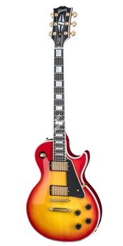 GIBSON CUSTOM LES PAUL CUSTOM HERITAGE CHERRY SUNBURST электрогитара с кейсом, цвет санберст, фурнитура Gold - фото 91753
