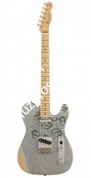 FENDER Brad Paisley Road Worn Telecaster®, Maple Fingerboard, Silver Sparkle электрогитара - фото 91918