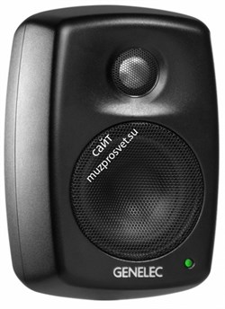 Genelec 4010AM активная 2-полосная АС, НЧ 3" 25Вт, ВЧ 0.75" 25Вт. Вход: Euroblock 10кОм, балансный. Настенное крепление в комплекте. Макс. SPL 96 дБ, 67Гц-25кГц (±6 дБ). Кроссовер 3кГц. Габариты (ВхШхГ): 181х121х115мм. Вес 1.5кг. Черная - фото 9205