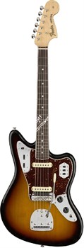 Fender American Original '60s Jaguar®, Rosewood Fingerboard, 3-Color Sunburst Электрогитара с кейсом, 3-х цветный санберст - фото 92783