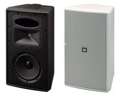 JBL Control 29AV-WH-1 трансформаторная 2-полосная АС, корпус пластиковый, НЧ 8" Kevlar, ВЧ 1" компрессионный драйвер, поворотный рупор 110°x85°. Программная мощность 300Вт, 8?, мощность трансформатора 110Вт/55Вт/28Вт/14Вт. Переключатель режимов 8?/70В/100 - фото 9283