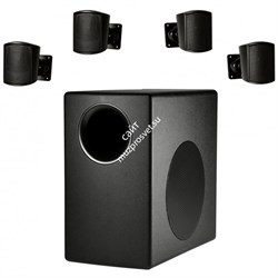 JBL Control 50 Pack комплект сабвуфер Control 50S/T и 4 сателлита Control 52. Суммарная продолжительная (100ч) мощность 100Вт, переключаетель режима 70В/100В или низкоомный, встроенный кроссовер, настенные кронштейны в комплекте. Цвет черный - фото 9296