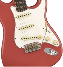 FENDER 2018 JOURNEYMAN RELIC® 1964 STRATOCASTER® - SUPER FADED/AGED FIESTA RED Электрогитара с кейсом, цвет красный - фото 93224